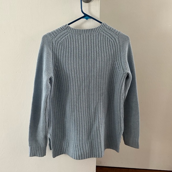 J.Crew 100% wool baby blue sweater - Picture 2 of 8